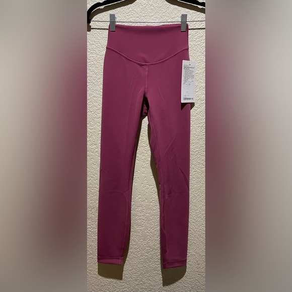 NEW Lululemon Wunder Under Smoothcover High Rise Tights Legging Mauve Size 2 - Picture 3 of 5